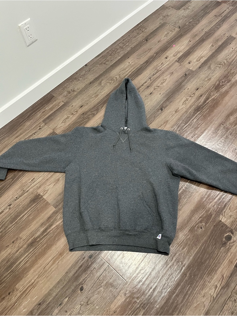 Russell Athletic Charcoal Gray Pullover Hoodie